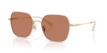 Coach Cae93 HC7180D 94683 57 Shiny Light Gold/Milky White / Brown Solid