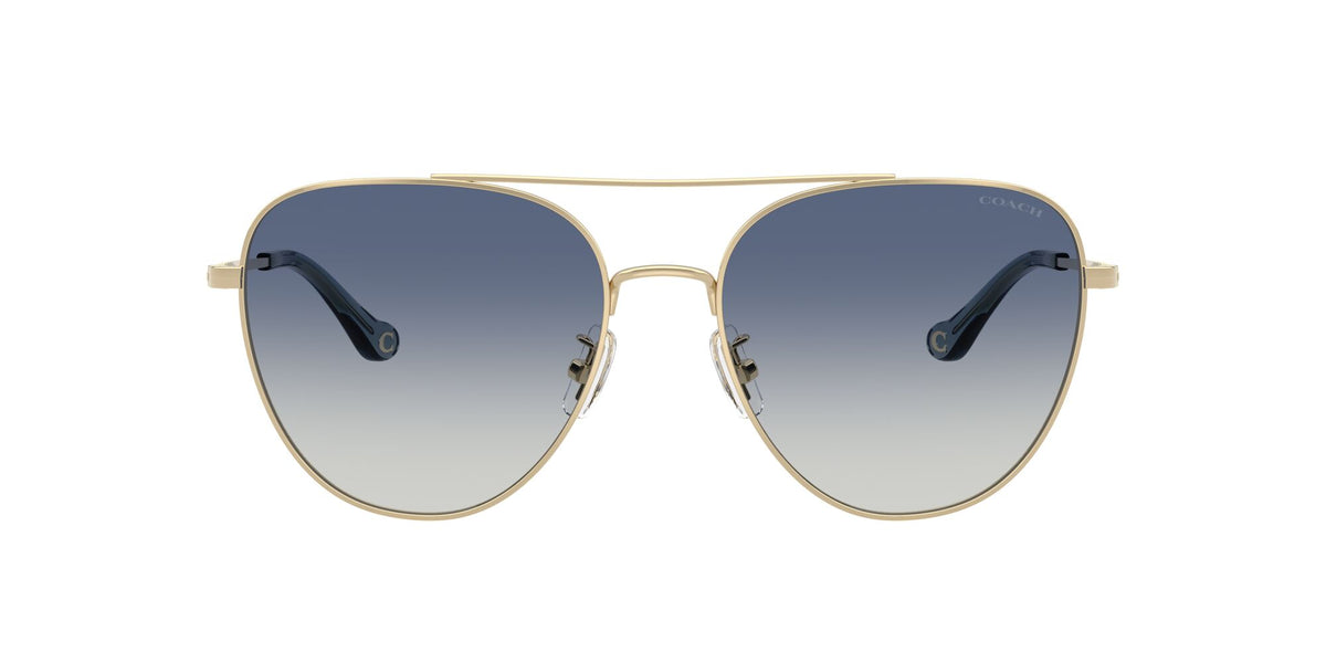 Coach 0HC7182 90054L 56 Shiny Light Gold/ Blue Gradient
