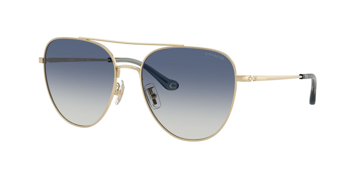 Coach 0HC7182 90054L 56 Shiny Light Gold/ Blue Gradient