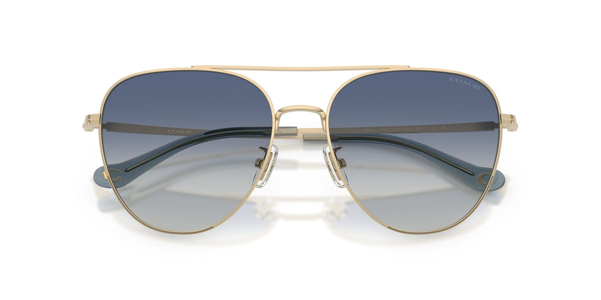 Coach 0HC7182 90054L 56 Shiny Light Gold/ Blue Gradient