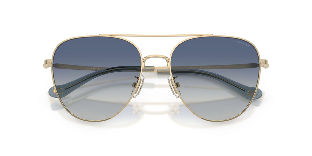 Coach 0HC7182 90054L 56 Shiny Light Gold/ Blue Gradient