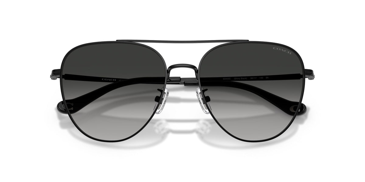 Coach 0HC7182 93443C 56 Shiny Black/ Grey Gradient