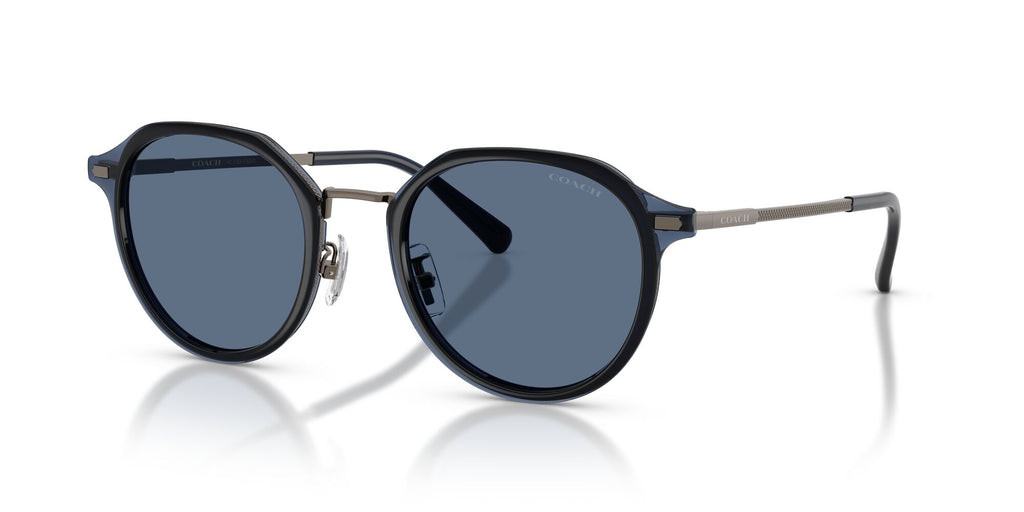 Coach 0HC7183 947380 51 Satin Gunmetal/ Blue Solid