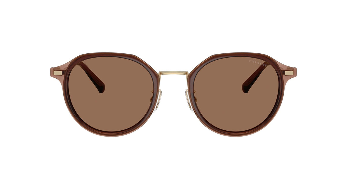 Coach 0HC7183 947473 51 Satin Light Gold/ Brown Solid