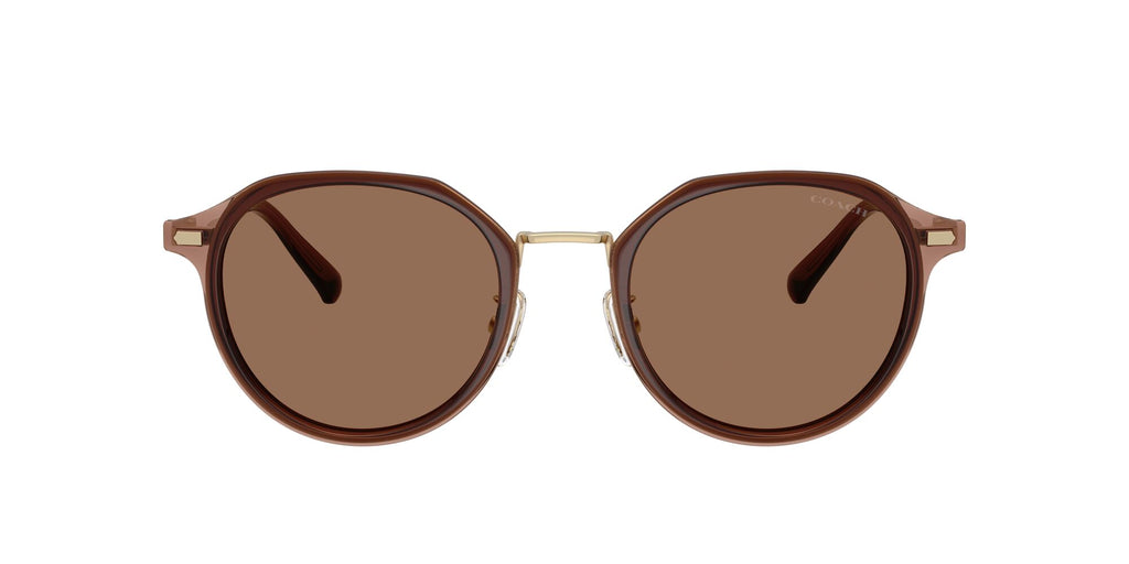 Coach 0HC7183 947473 51 Satin Light Gold/ Brown Solid