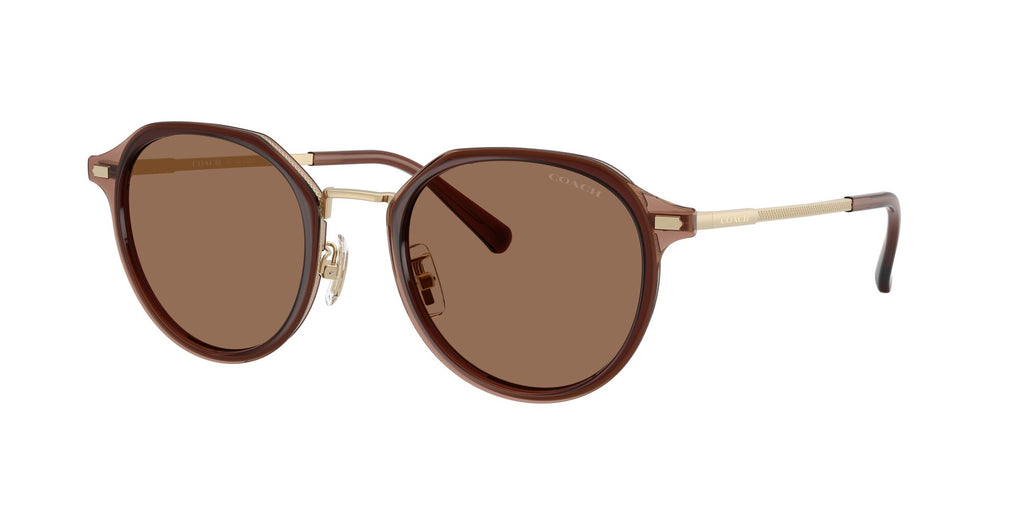 Coach 0HC7183 947473 51 Satin Light Gold/ Brown Solid