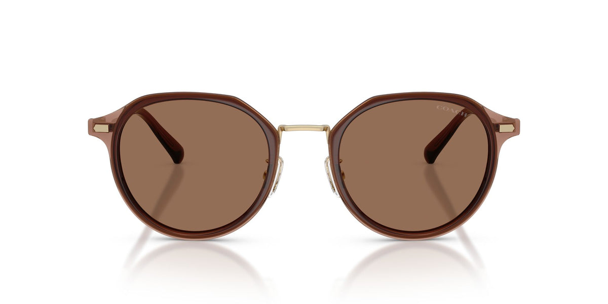 Coach 0HC7183 947473 51 Satin Light Gold/ Brown Solid