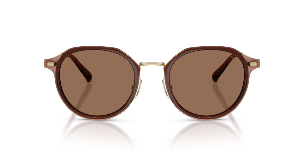Coach 0HC7183 947473 51 Satin Light Gold/ Brown Solid