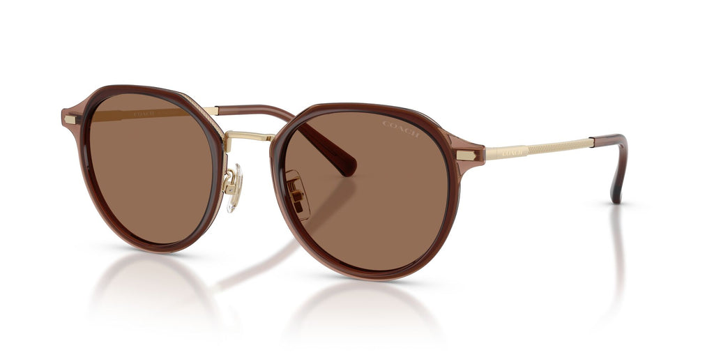 Coach 0HC7183 947473 51 Satin Light Gold/ Brown Solid