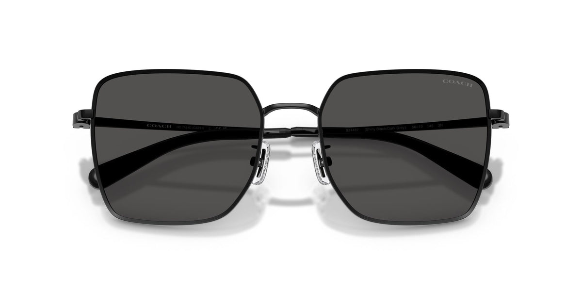 Coach 0HC7184D 934487 56 Shiny Black/Dark Grey/ Grey Solid