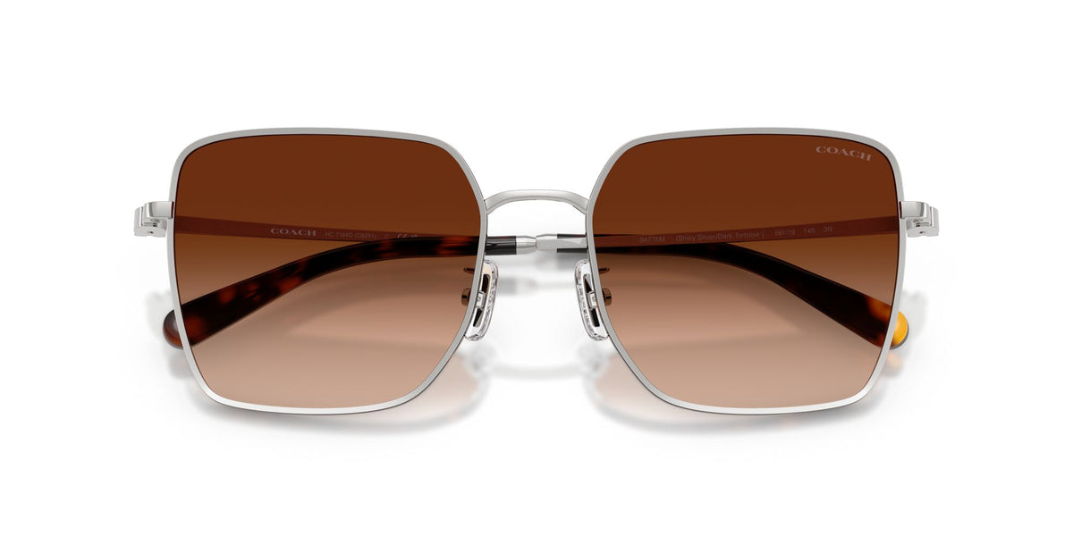 Coach 0HC7184D 94775M 56 Silver/Dark Tortoise/ Brown Gradient