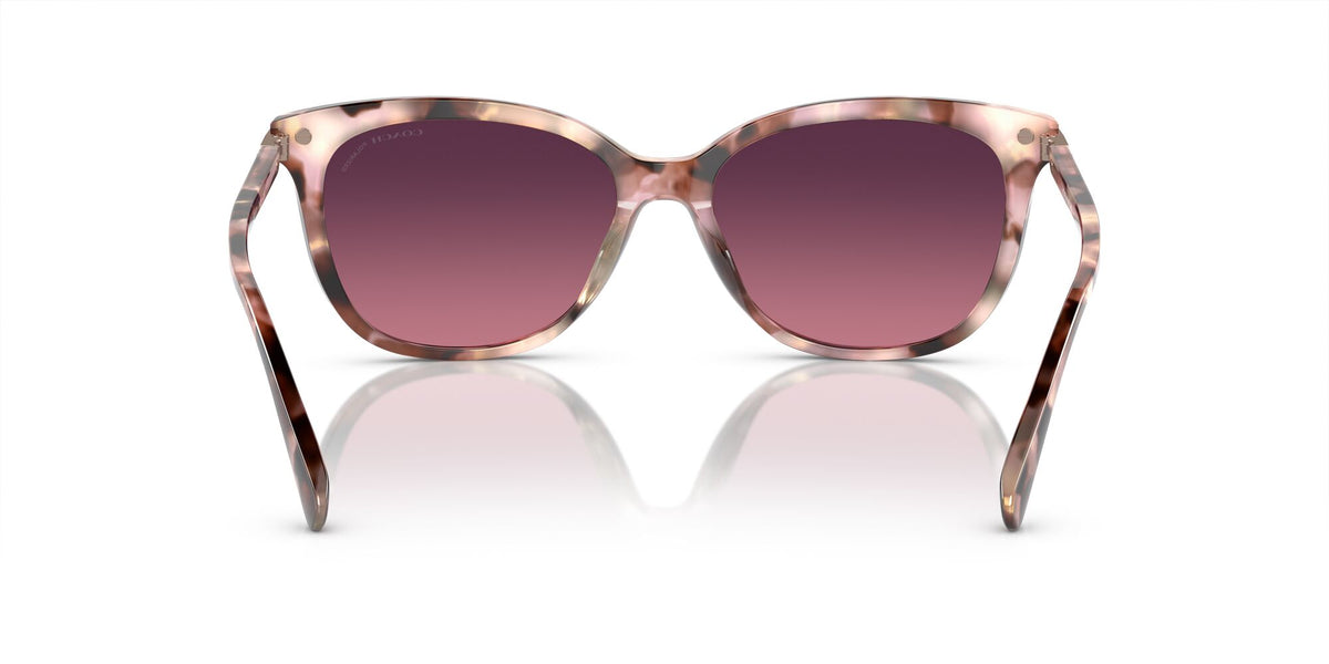 Coach Cl926 0HC8378U 5528F4 57 Rose Pearl Tortoise/ Burgundy Gradient Polar 57 / Polycarbonate / Acetate / Metal