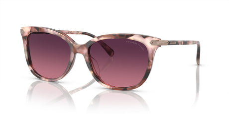 Coach Cl926 0HC8378U 5528F4 57 Rose Pearl Tortoise/ Burgundy Gradient Polar 57 / Polycarbonate / Acetate / Metal