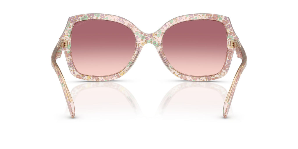 Coach Cw225 HC8410U 58947W 56 Transparent Floral Field / Purple Pink Gradient