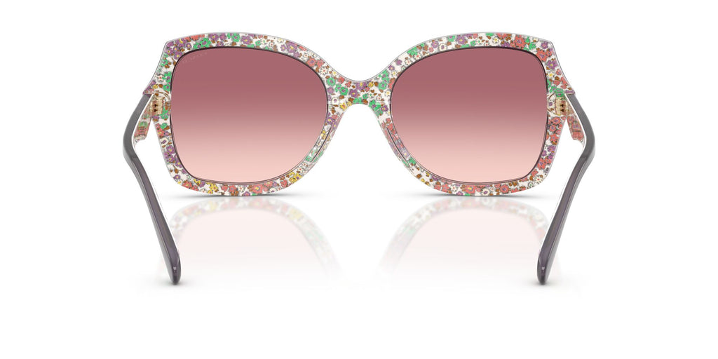 Coach Cw225 HC8410U 58957W 56 Milky Violet/Floral Field / Purple Pink Gradient