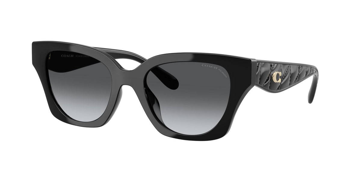 Coach Cad18 HC8418U 5002T3 53 Black / Grey Gradient Polar