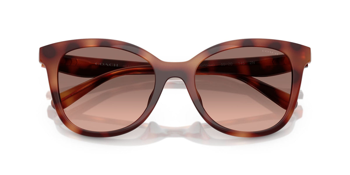 Coach Cad25 HC8419U 577413 55 Caramel Tortoise / Brown Pink Gradient