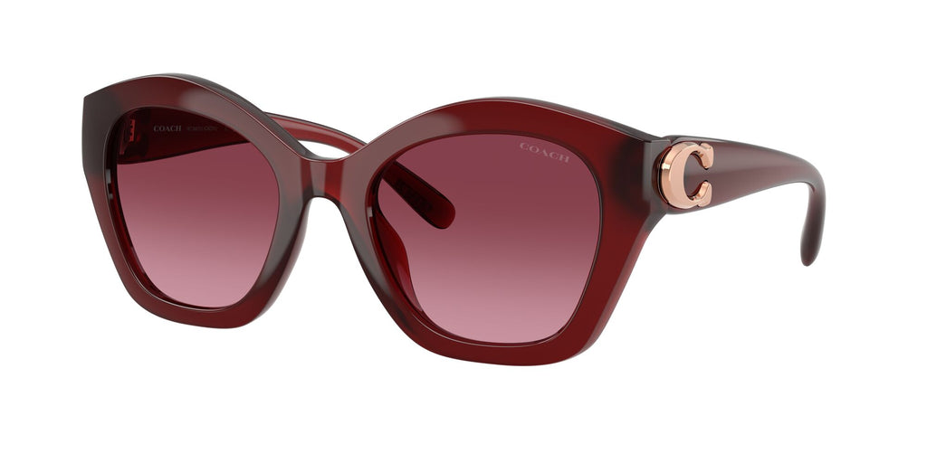 Coach Cad31 HC8421U 58708H 54 Milky Burgundy / Burgundy Gradient