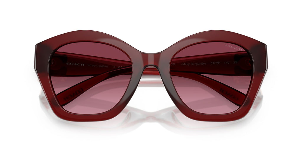 Coach Cad31 HC8421U 58708H 54 Milky Burgundy / Burgundy Gradient