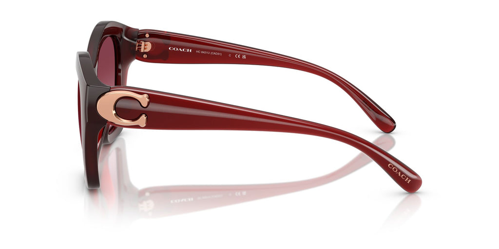 Coach Cad31 HC8421U 58708H 54 Milky Burgundy / Burgundy Gradient