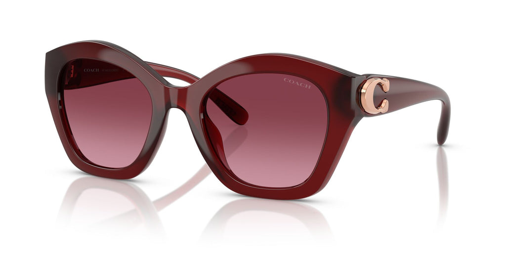 Coach Cad31 HC8421U 58708H 54 Milky Burgundy / Burgundy Gradient