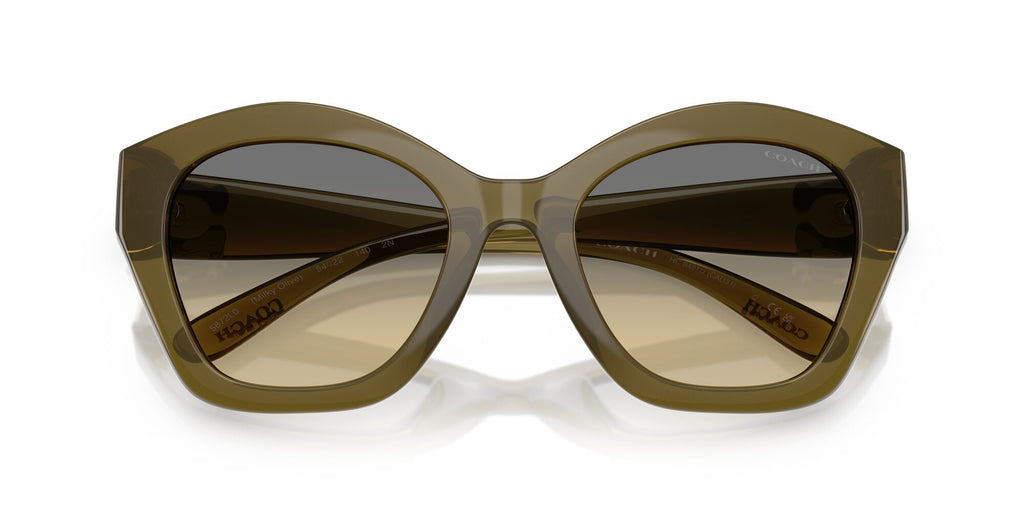 Coach Cad31 HC8421U 5872L0 54 Milky Olive / Grey Olive Gradient
