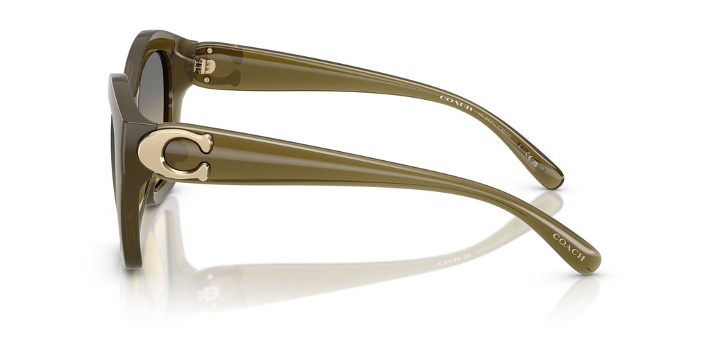 Coach Cad31 HC8421U 5872L0 54 Milky Olive / Grey Olive Gradient