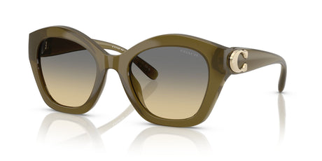 Coach Cad31 HC8421U 5872L0 54 Milky Olive / Grey Olive Gradient