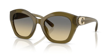 Coach Cad31 HC8421U 5872L0 54 Milky Olive / Grey Olive Gradient