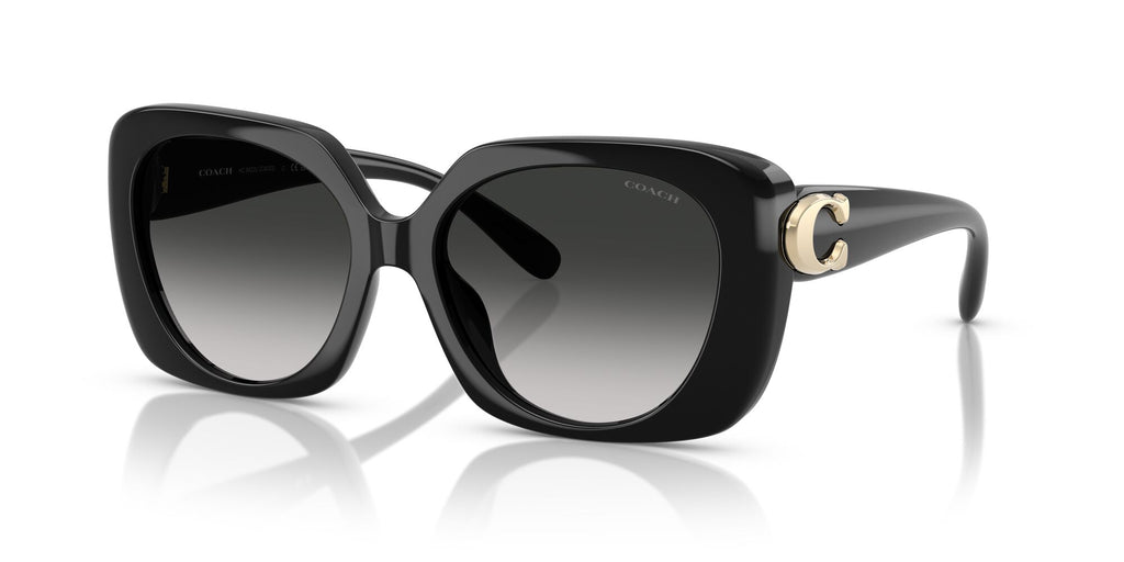 Coach Cad33 HC8422U 50023C 55 Black / Grey Gradient