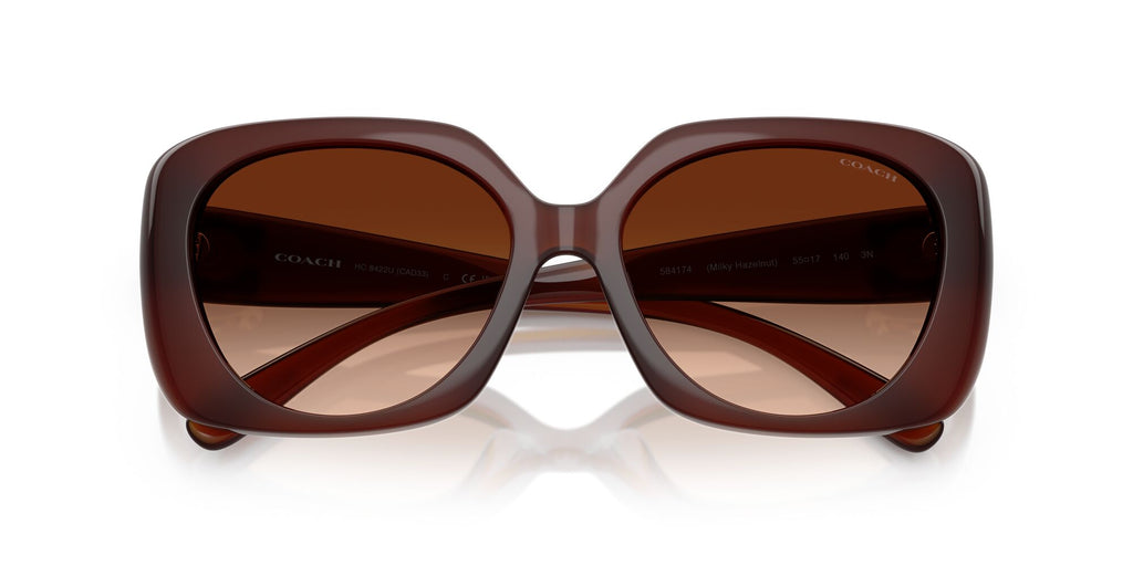 Coach Cad33 HC8422U 584174 55 Milky Hazelnut / Brown Gradient