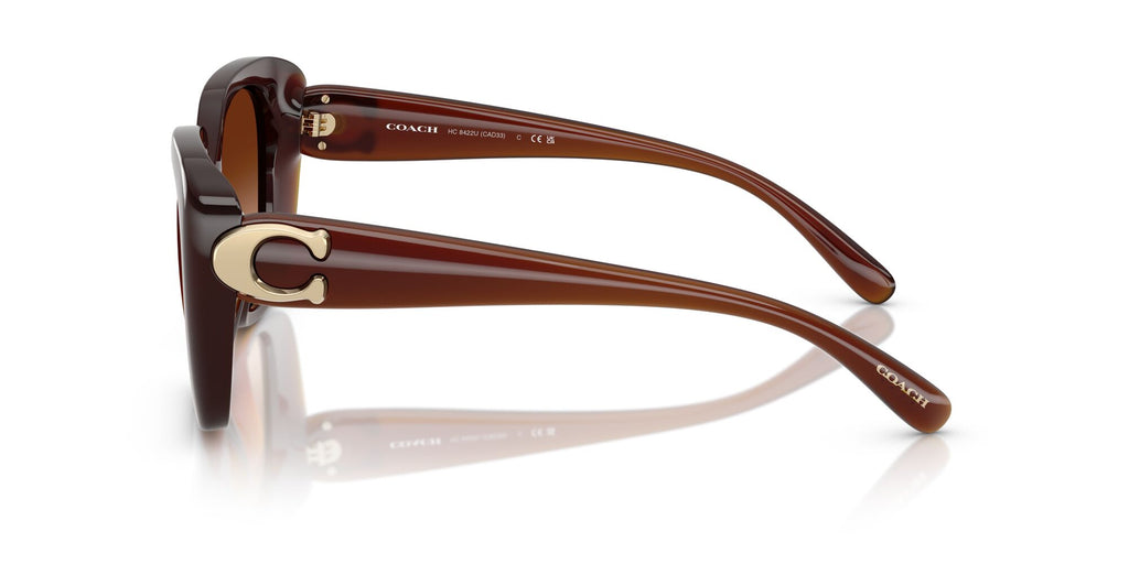 Coach Cad33 HC8422U 584174 55 Milky Hazelnut / Brown Gradient
