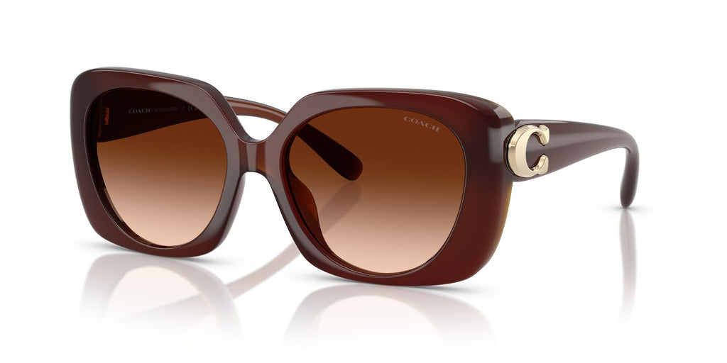 Coach Cad33 HC8422U 584174 55 Milky Hazelnut / Brown Gradient