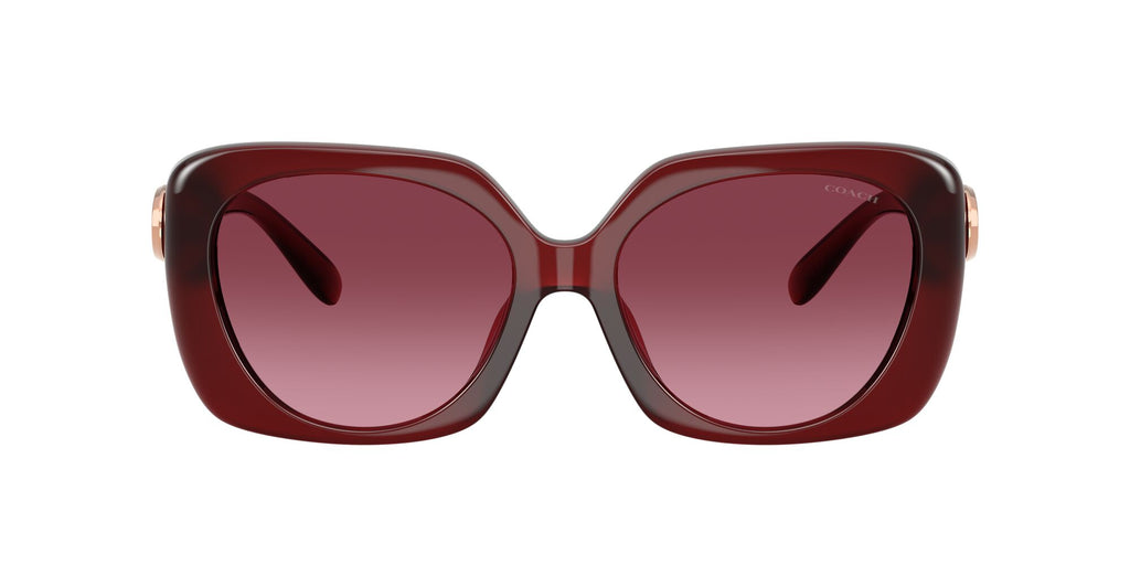 Coach Cad33 HC8422U 58708H 55 Milky Burgundy / Burgundy Gradient
