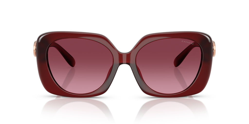 Coach Cad33 HC8422U 58708H 55 Milky Burgundy / Burgundy Gradient
