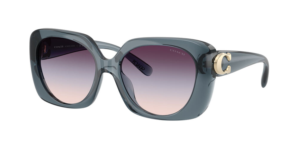 Coach Cad33 HC8422U 5871U7 55 Milky Denim / Blue Purple Gradient
