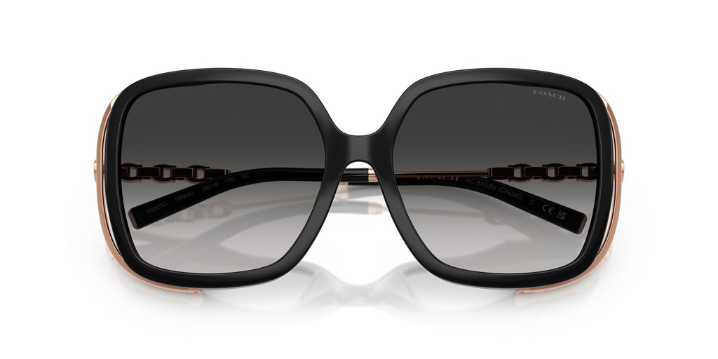 Coach Cad80 HC8423U 50023C 56 Black / Grey Gradient
