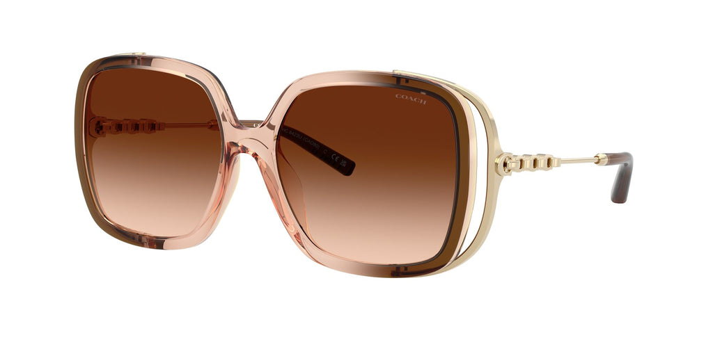 Coach Cad80 HC8423U 576974 56 Brown Gradient / Brown Gradient