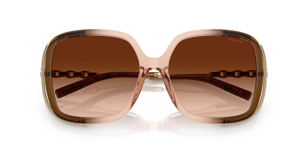 Coach Cad80 HC8423U 576974 56 Brown Gradient / Brown Gradient