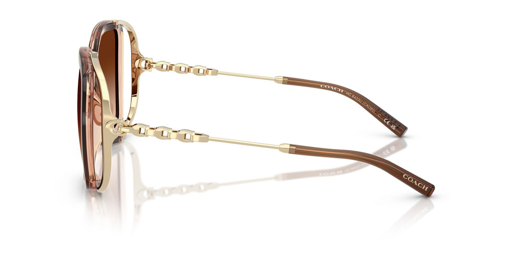 Coach Cad80 HC8423U 576974 56 Brown Gradient / Brown Gradient