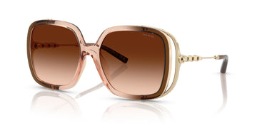 Coach Cad80 HC8423U 576974 56 Brown Gradient / Brown Gradient