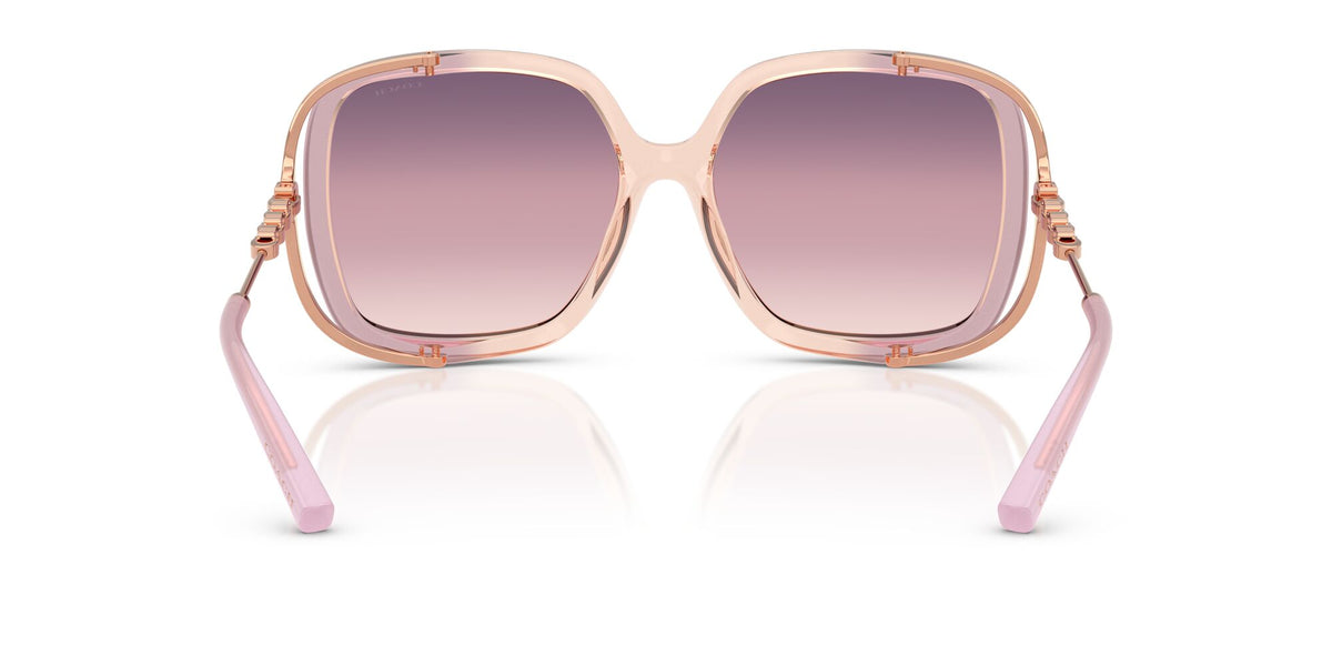 Coach Cad80 HC8423U 5889U6 56 Lilac/Peach Gradient / Purple Yellow Gradient