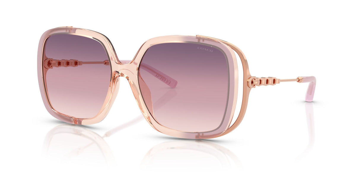 Coach Cad80 HC8423U 5889U6 56 Lilac/Peach Gradient / Purple Yellow Gradient