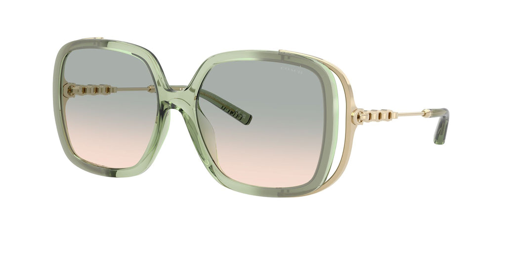 Coach Cad80 HC8423U 58902C 56 Grey/Mint Gradient / Green Peach Gradient