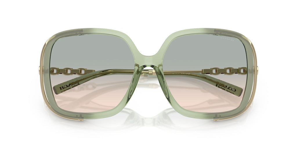 Coach Cad80 HC8423U 58902C 56 Grey/Mint Gradient / Green Peach Gradient