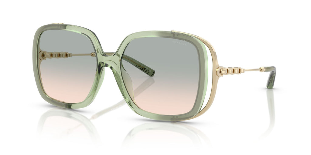 Coach Cad80 HC8423U 58902C 56 Grey/Mint Gradient / Green Peach Gradient