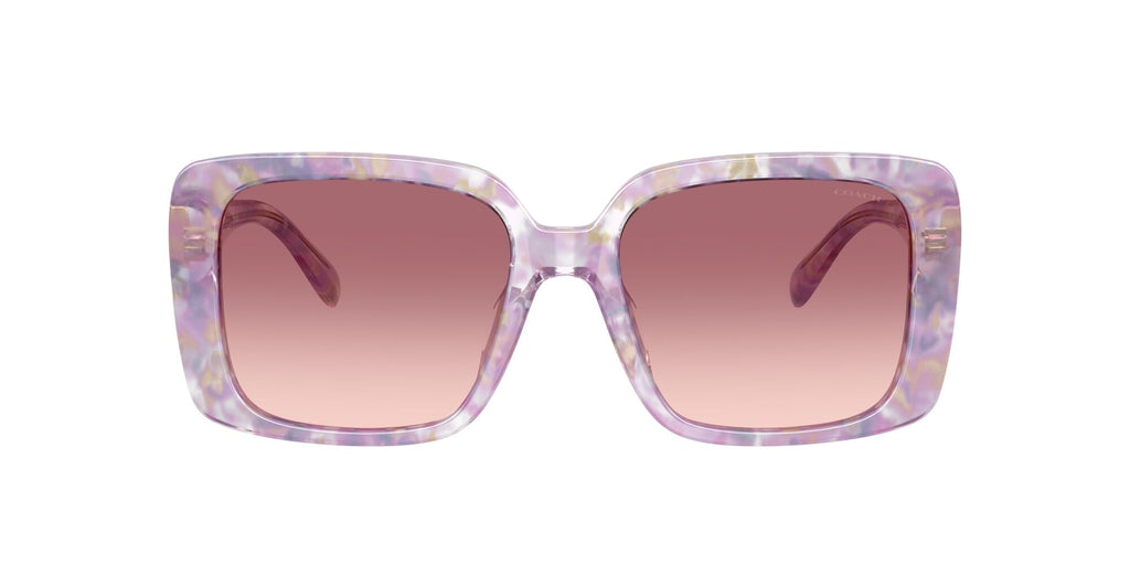 Coach Cad55 HC8424F 58677W 56 Pearlised Purple Watercolour / Purple Pink Gradient