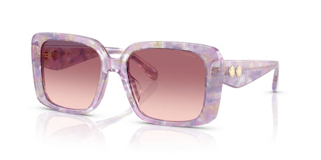 Coach Cad55 HC8424F 58677W 56 Pearlised Purple Watercolour / Purple Pink Gradient