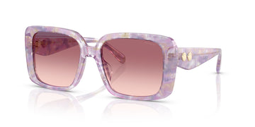 Coach Cad55 HC8424F 58677W 56 Pearlised Purple Watercolour / Purple Pink Gradient