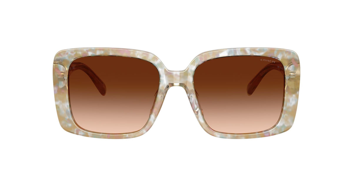 Coach Cad55 HC8424F 586874 56 Pearlised Brown Watercolour / Brown Gradient